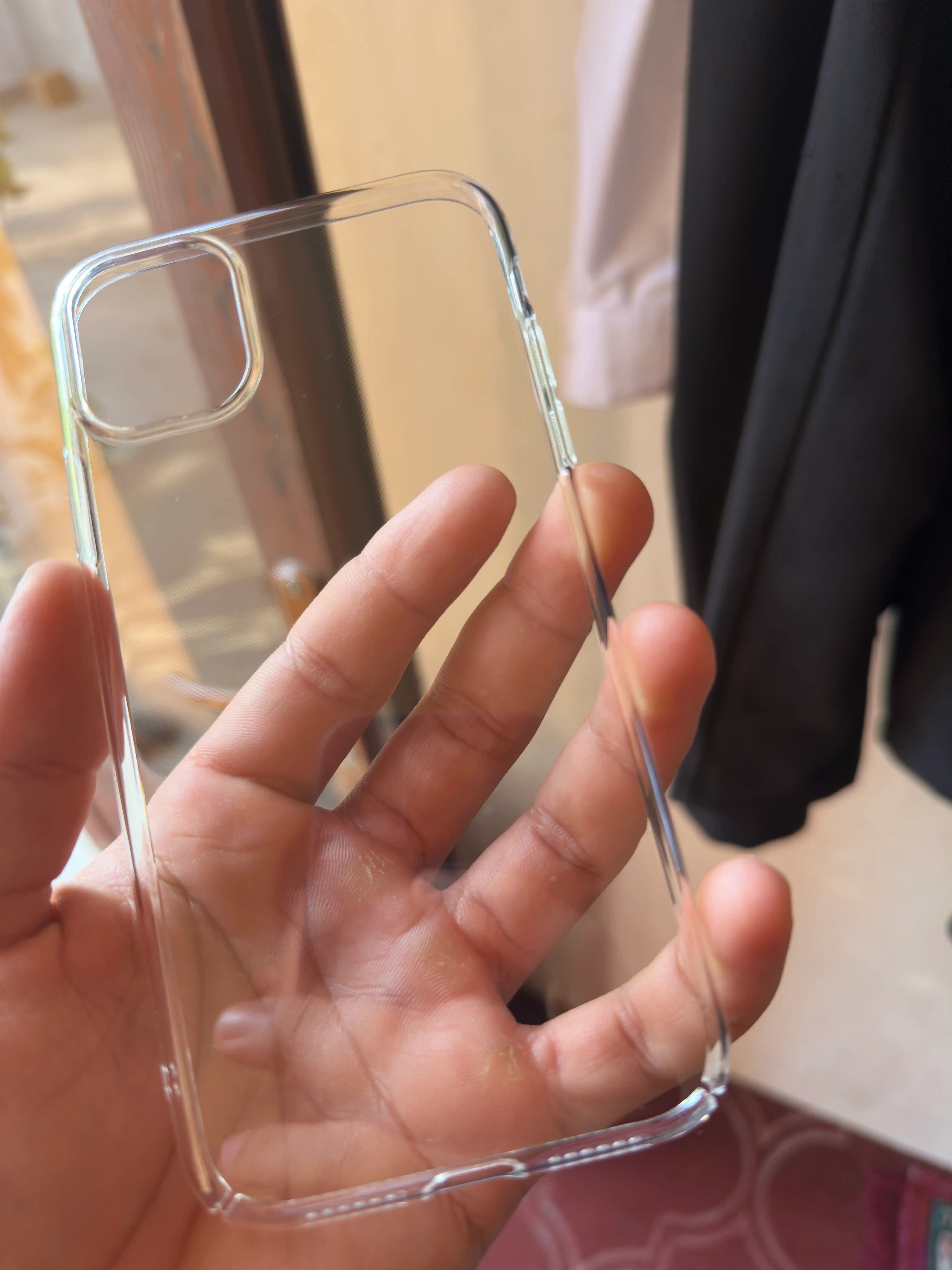 IPhone uchun shaffof chexol, tiniq silikon g‘ilof, telefon himoyasi