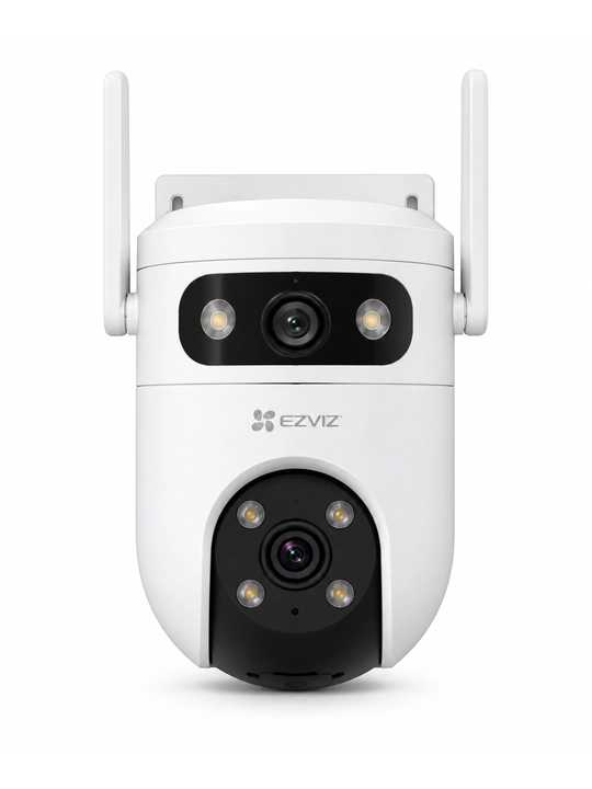 Tashqi Wi-Fi kuzatuv kamerasi Dual 2K, ikki obyektivli, 360°, tungi ko‘rish