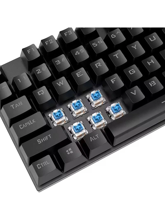 Клавиатура с RGB подсветкой для геймеров и офиса, механическая клавиатура, игровая