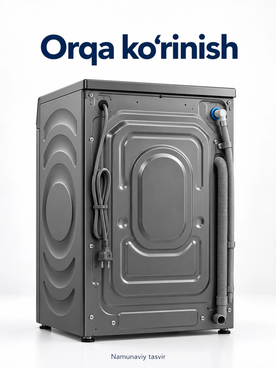 Стиральная машина Rulls, 8 кг, 1200 об/мин, 16 программ, пар, мотор BLDC