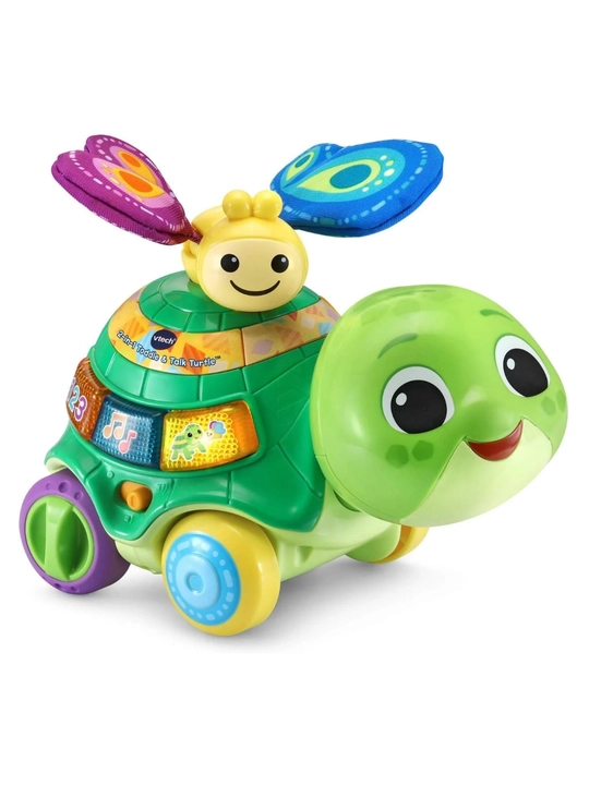 VTech Черепаха: толкай и изучай, интерактивная каталка для детей 12–36 мес