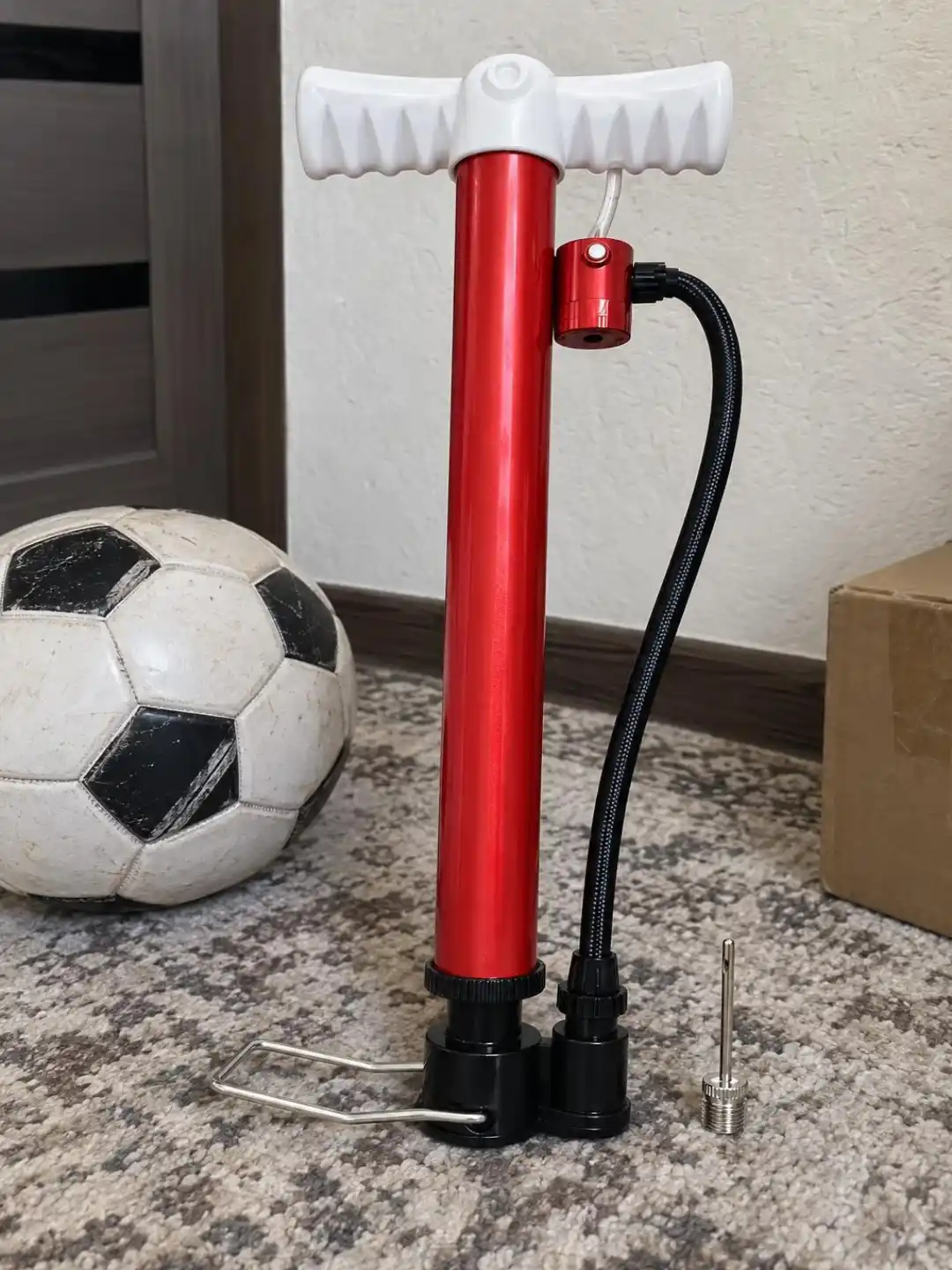 To‘p nasosi, qo‘l nasosi, sport nasosi, futbol to‘pi nasosi