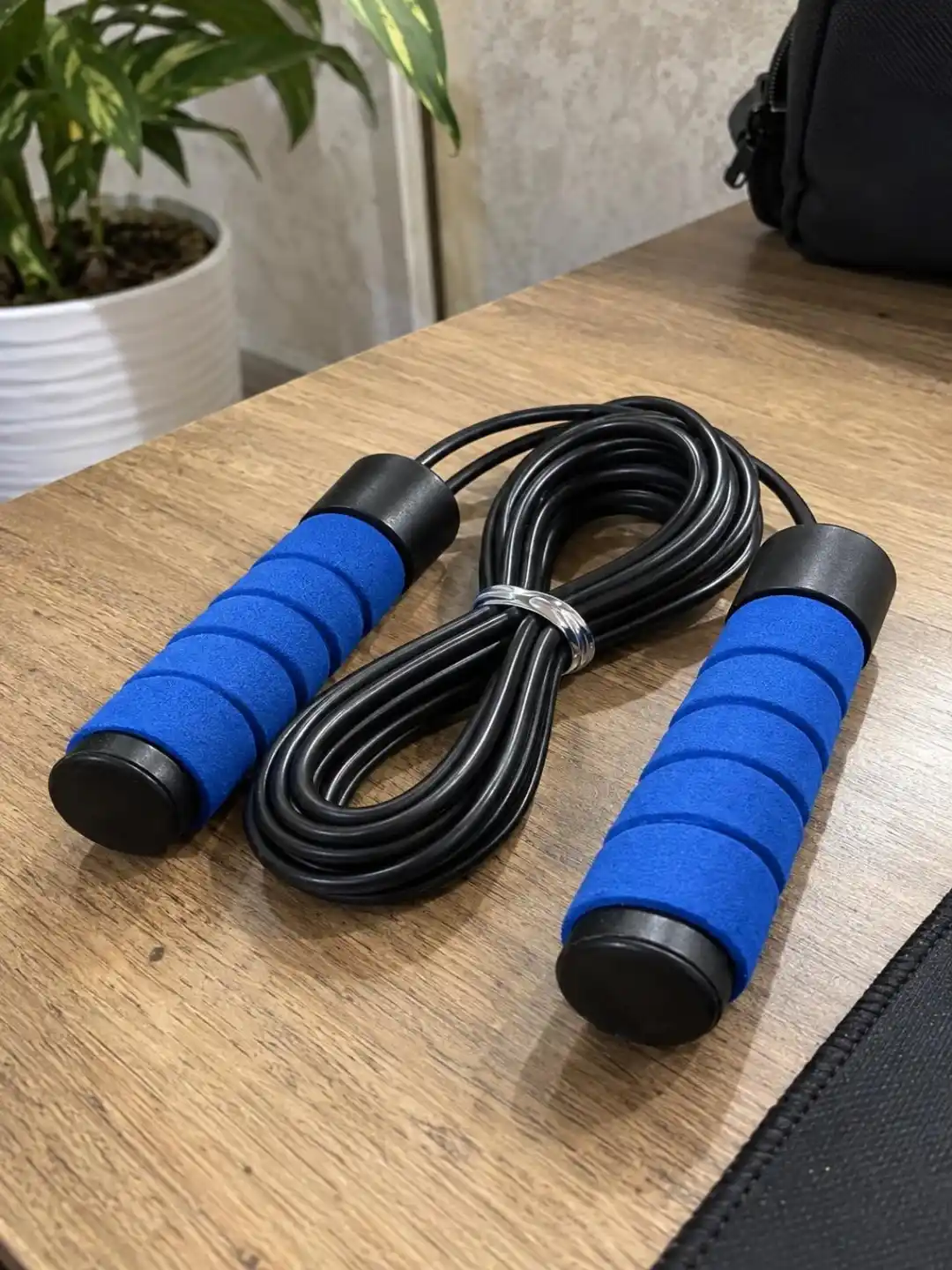 Neopren tutqichli sport fitnes va kardio arqonchasi