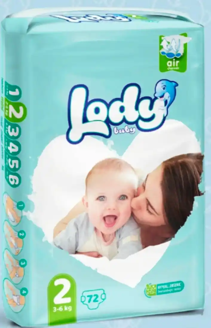 LODY BABY 2, 3-6 кг, 72 штук