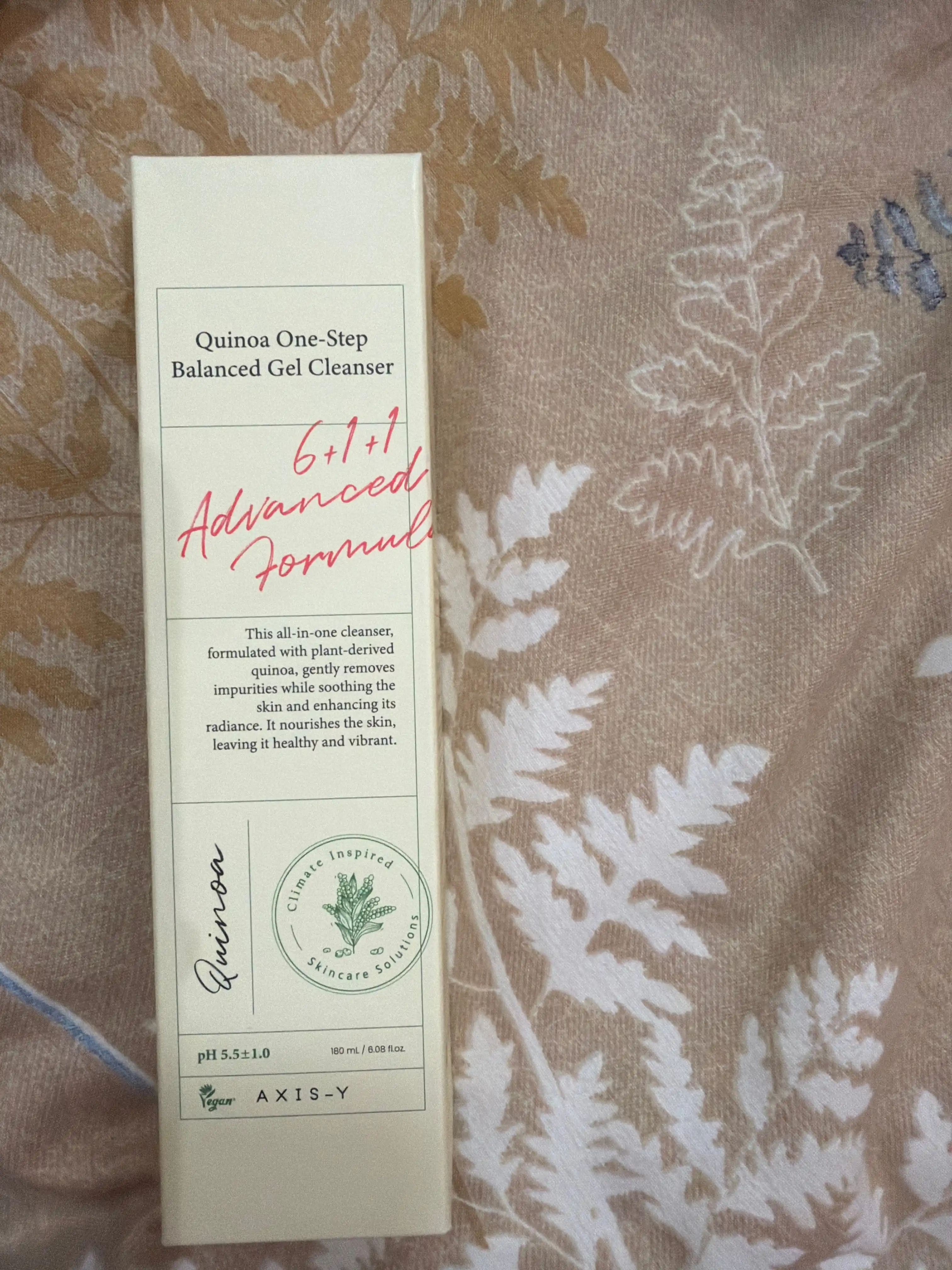 AXIS-Y Quinoa One-Step Balanced Gel Cleanser, гель для умывания лица, 180 мл