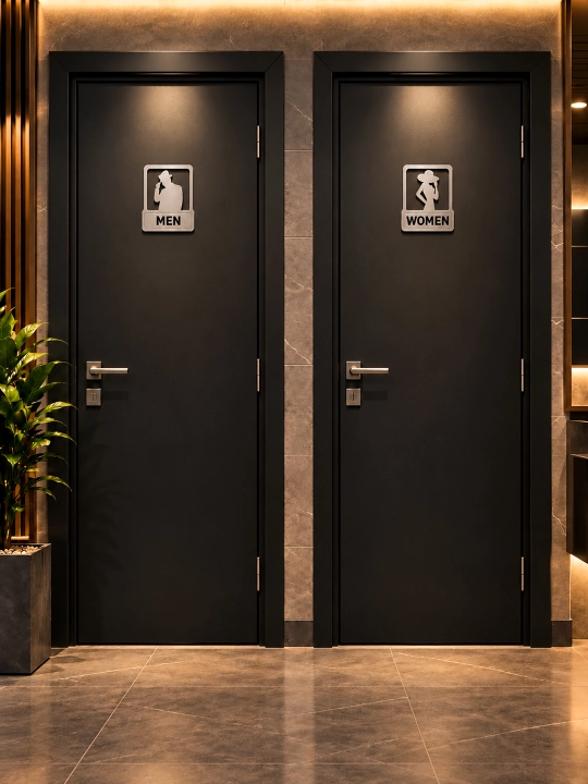 “MEN & WOMEN” hojatxona belgilar to‘plami, ABC plastik, 2 dona