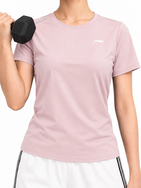 Ayollar sport futbolkasi Li-Ning ATSW488 fitnes va mashg‘ulotlar uchun