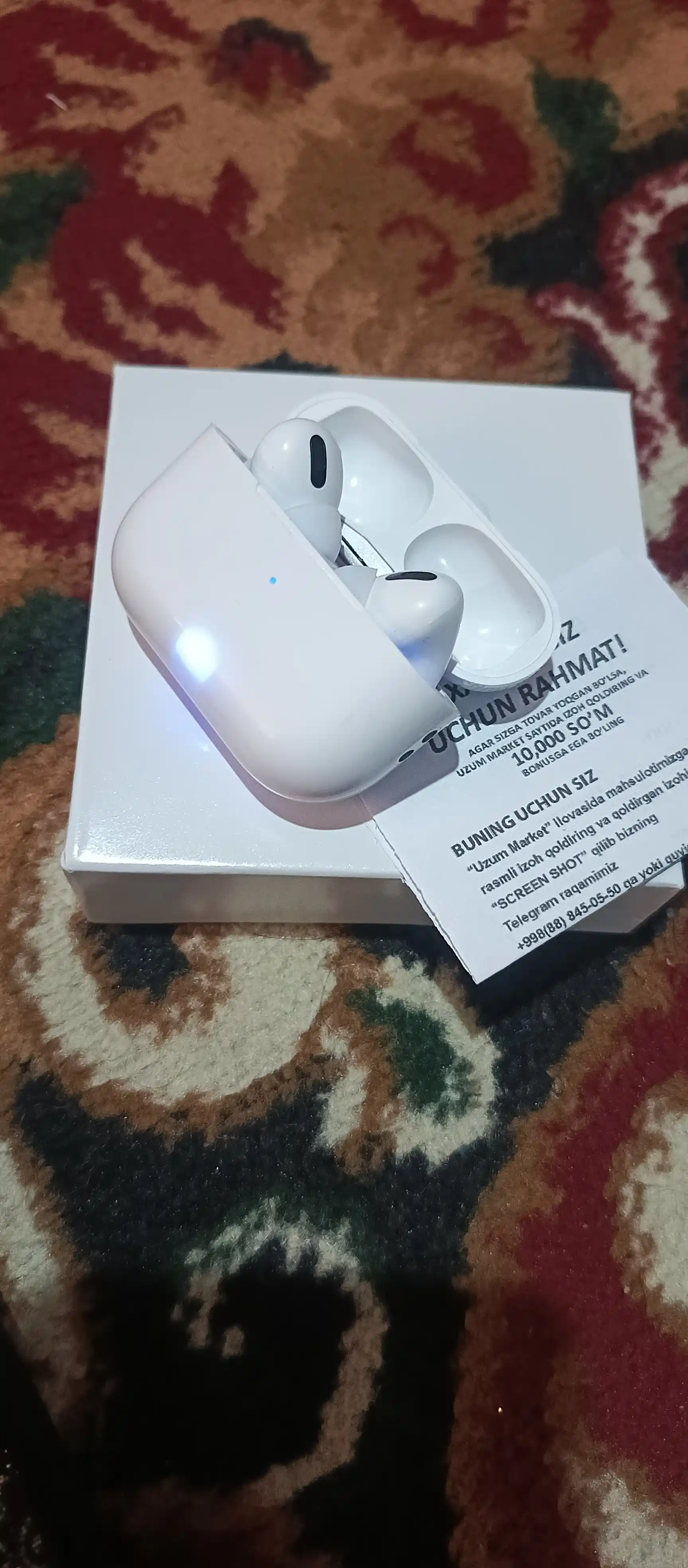 Simsiz quloqchin Pods Pro, sensorli, iPhone va Android uchun naushnik
