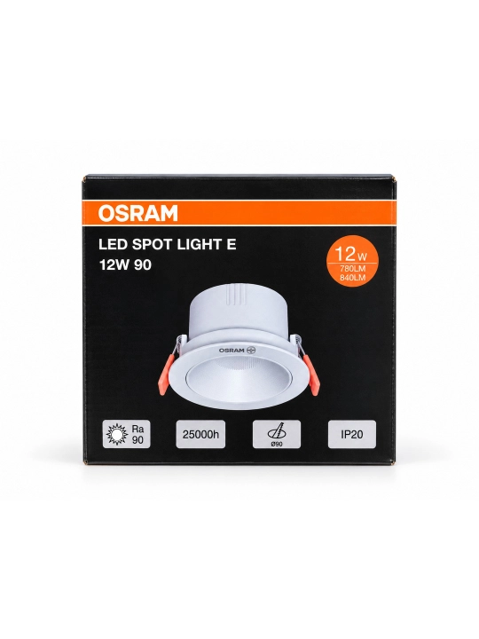 Светильник точечный LED встраиваемый OSRAM Spot Light E, поворотный, потолочный, 4000K, Ra90