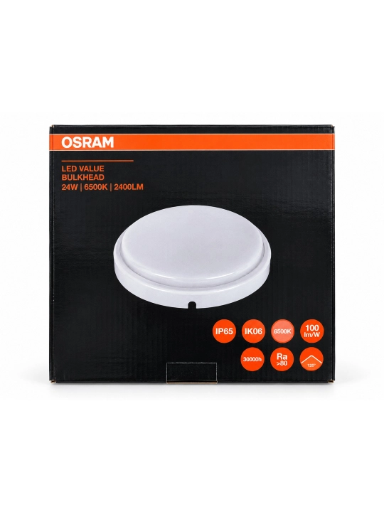 LED chiroq IP65 OSRAM Bulkhead dumaloq, namlikka chidamli, shift va devor uchun, 6500K