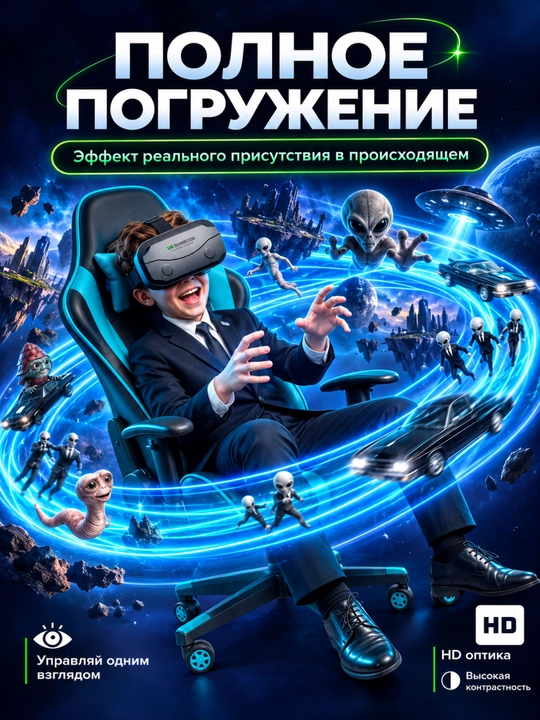 VR ko'zoynak smartfon uchun 3D Shinecon