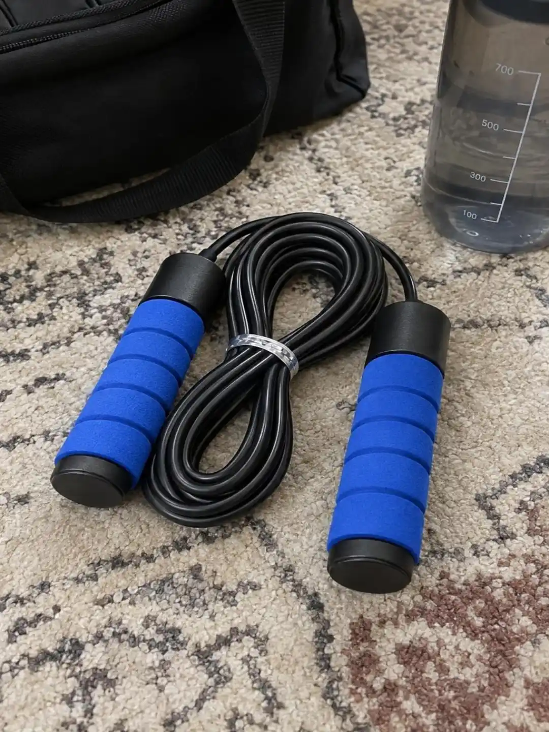Neopren tutqichli sport fitnes va kardio arqonchasi