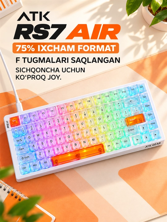 ATK RS7 AIR магнитная клавиатура, игровая клавиатура, механическая клавиатура, геймерская