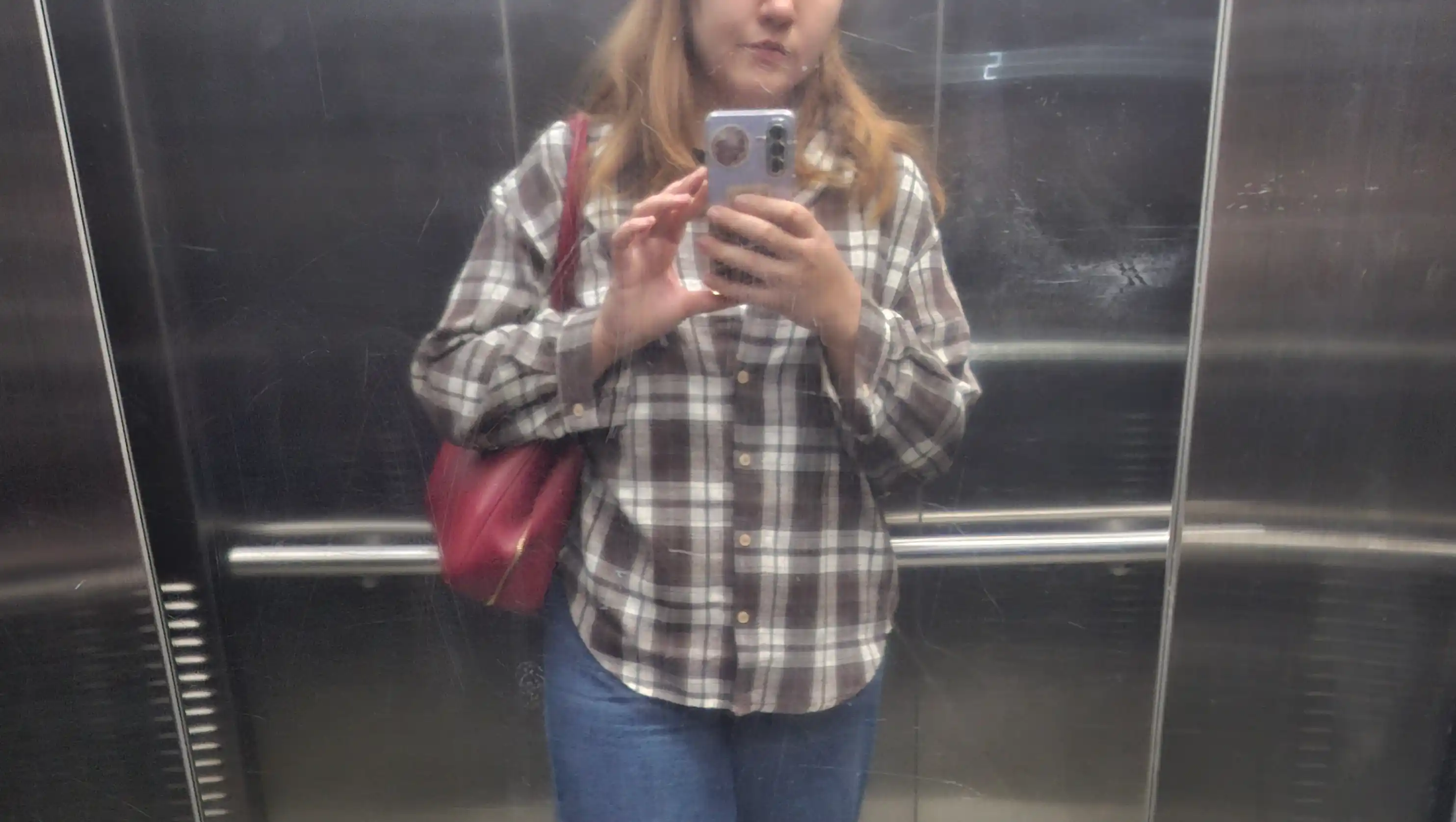 AishazaR Женские рубашки в клетку, oversize