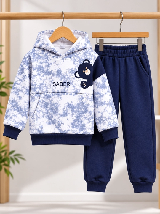 Детский спортивный костюм двойка с капюшоном и брюками, 2–6 лет