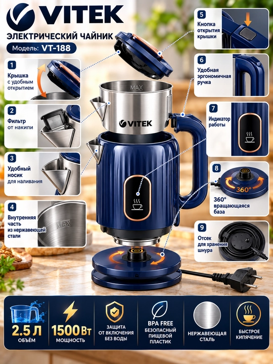 Электрический чайник, чайник Tefal, электрический чайник Tefal