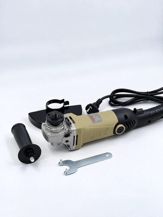 Bolgarka 125mm, 6 tezlikli elektr burchak silliqlash mashinasi, kesish va silliqlash uchun