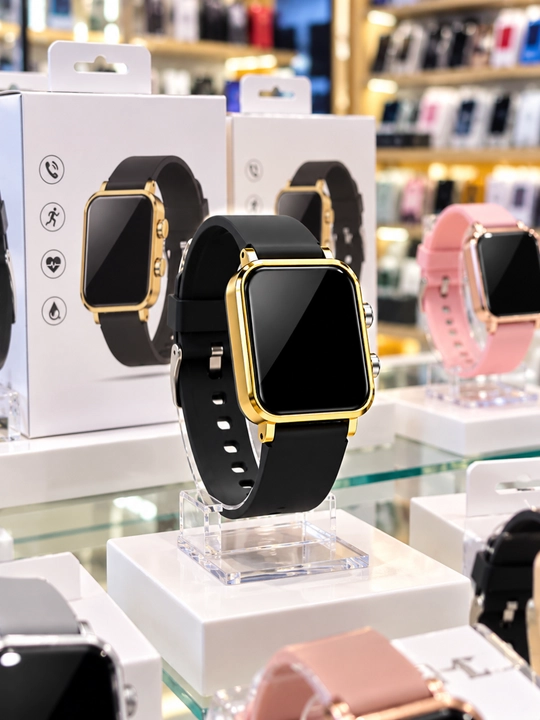 Умные часы Smart Watch с белым ремешком, квадратным экраном, спортрежимом и сном
