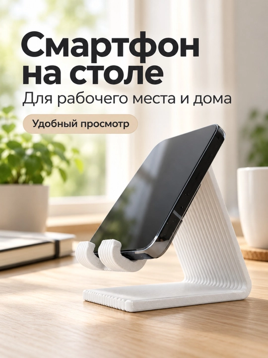 Держатель для смартфона настольный для рабочего стола - 