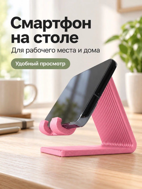 Держатель для смартфона настольный для рабочего стола - 