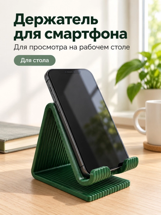 Держатель для смартфона настольный для рабочего стола - 