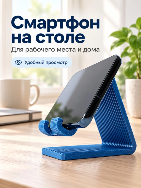 Ish stoli uchun stol usti smartfon ushlagichi