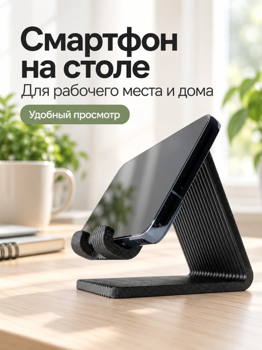 Ish stoli uchun stol usti smartfon ushlagichi