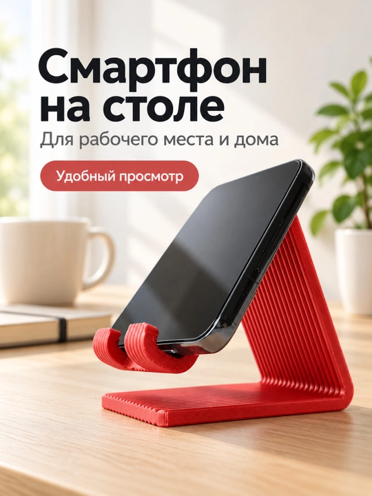 Ish stoli uchun stol usti smartfon ushlagichi