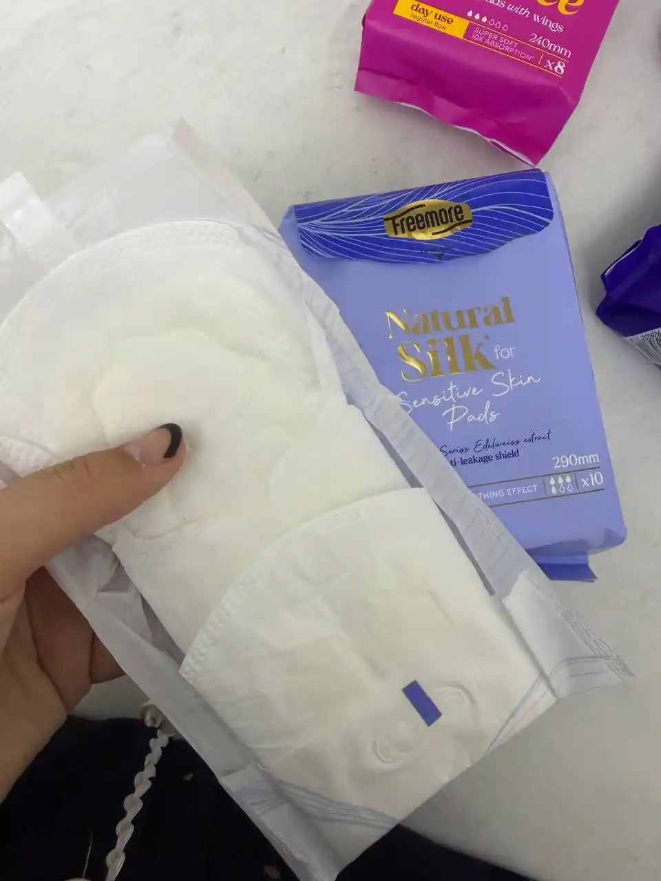 Прокладки гигиенические FREEMORE Natural Silk ночные с шёлком, 290 мм, 10 шт