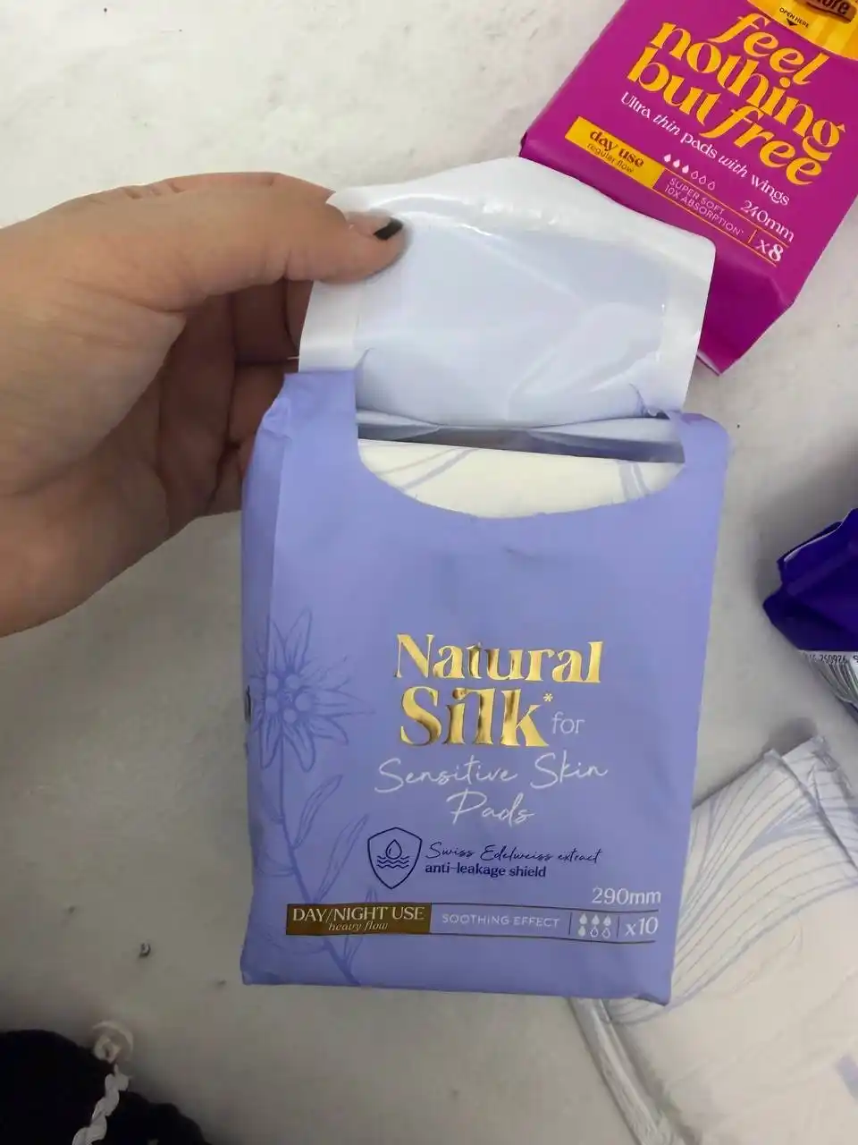 Прокладки гигиенические FREEMORE Natural Silk ночные с шёлком, 290 мм, 10 шт