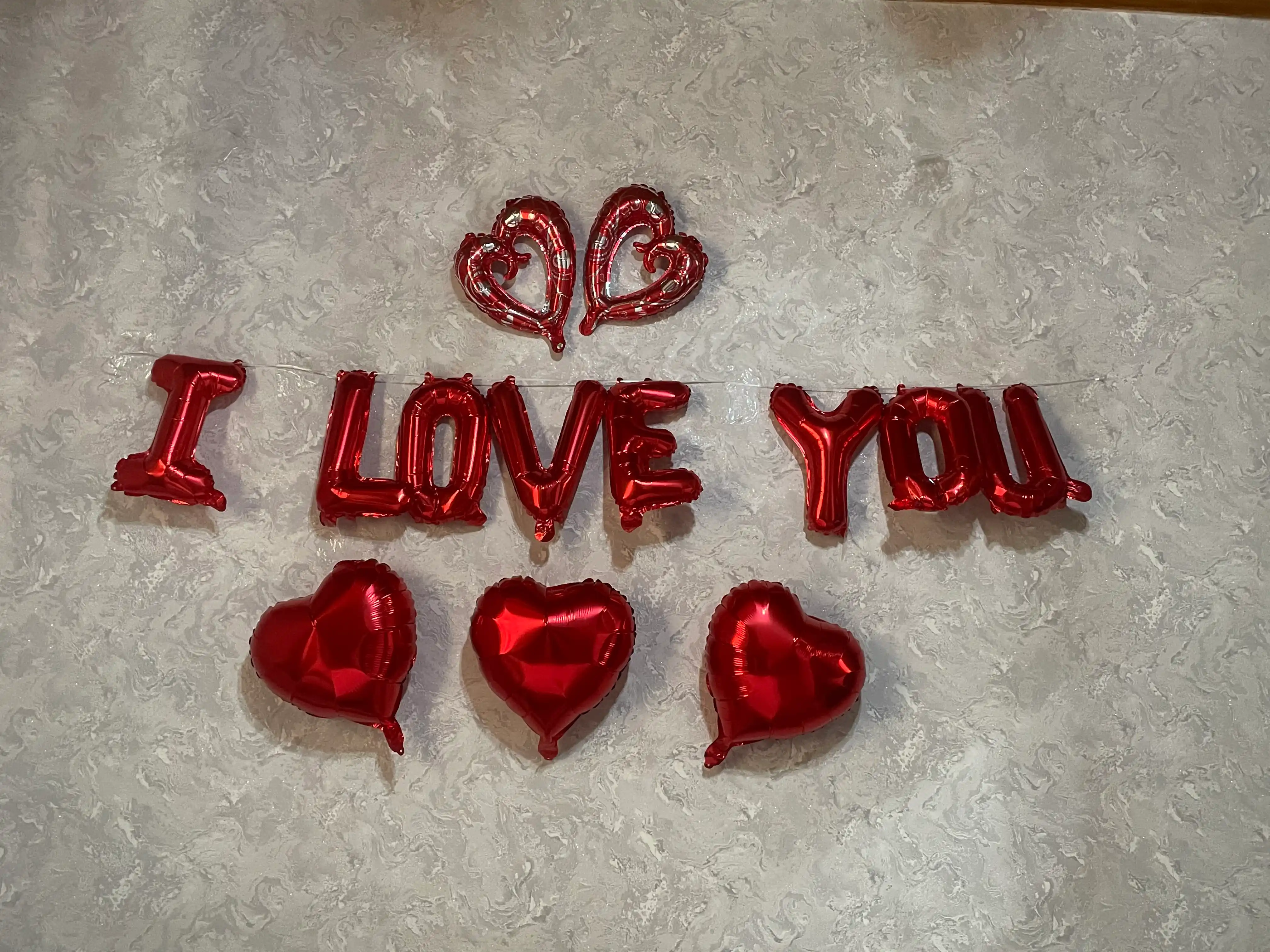 Набор шаров "I LOVE YOU" для праздника и признания в любви