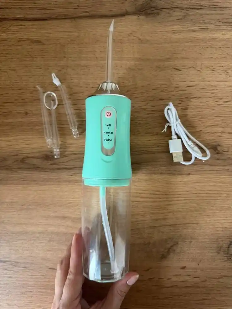 Портативный ирригатор для полости рта, 230 мл, USB, 3 режима, 4 насадки