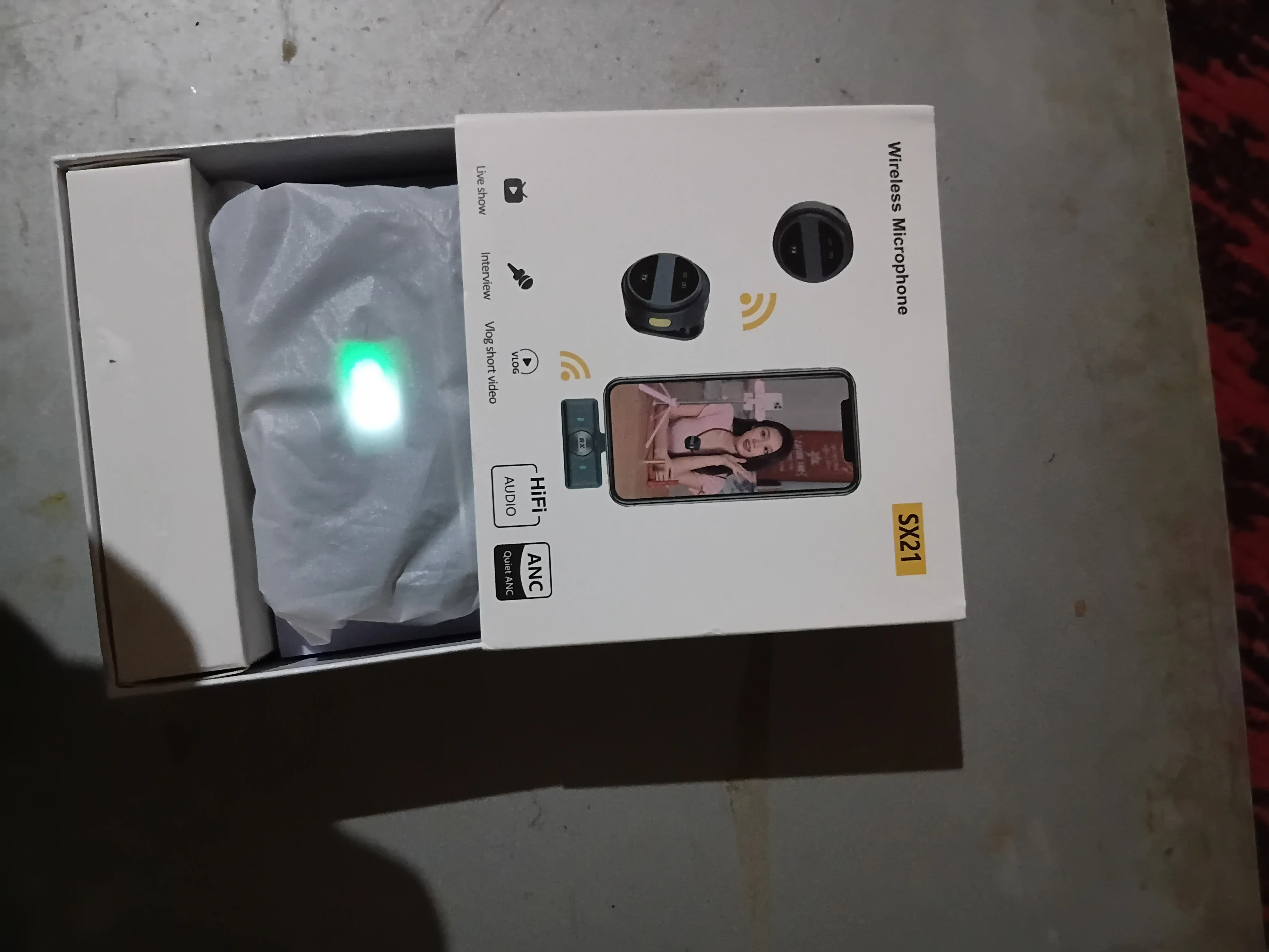 Mikrafon, mikrofon, mini mikrafon, simsiz mikrofon, petlichka, iphone va android uchun,anc