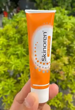Skinoren 20% yuz kremi, akne, husnbuzar va toshmalarga qarshi, azelain kislotasi, 30 g