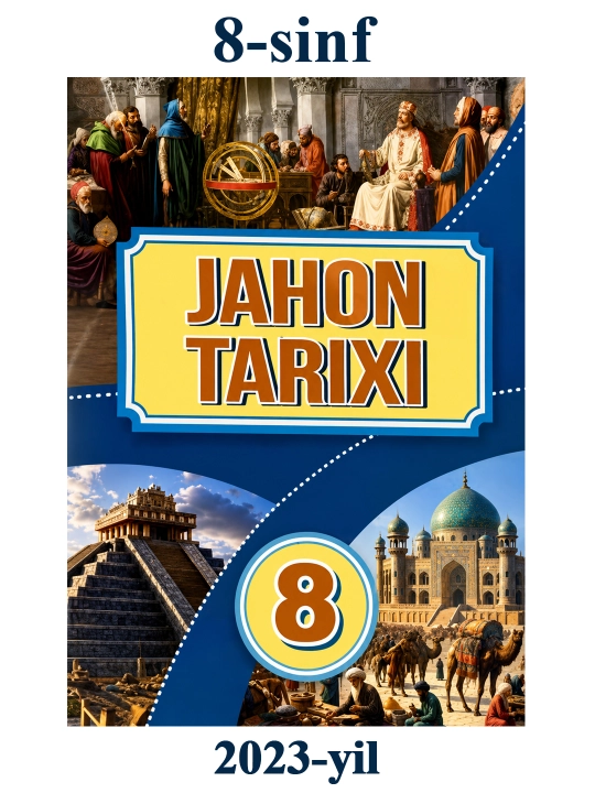 O'zbekiston va Jahon tarixi 6, 7, 8, 9, 10, 11 sinf maktab darsliklari (A5) rangli - 
