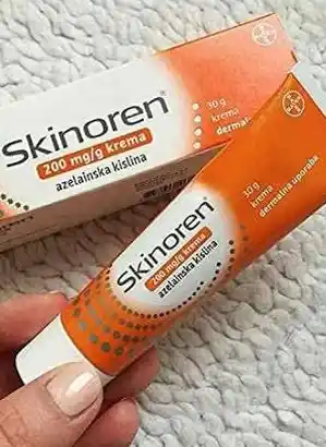 Skinoren 20% yuz kremi, akne, husnbuzar va toshmalarga qarshi, azelain kislotasi, 30 g