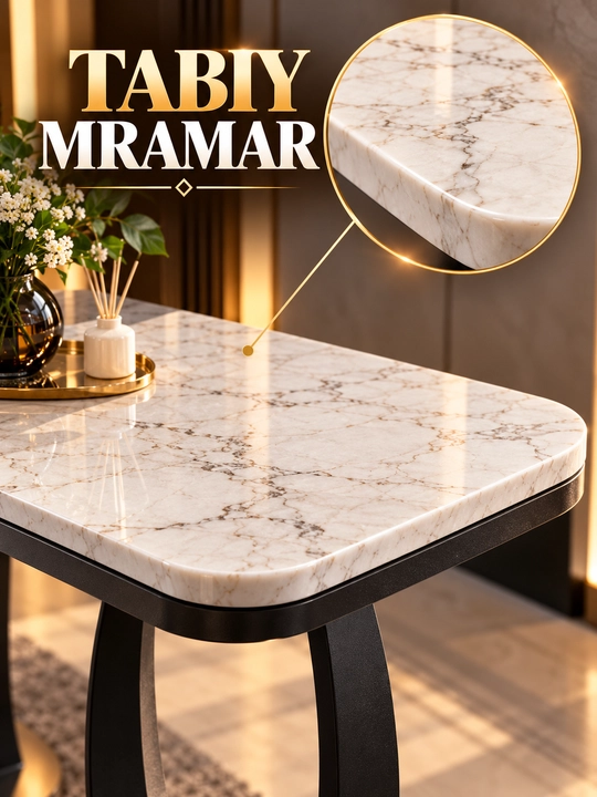 Mramor stol, konsol stol, mramor konsol, dumaloq stol, divan yoniga qo‘yiladigan stolcha
