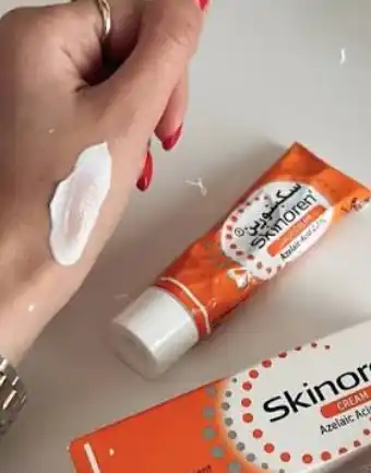 Skinoren 20% yuz kremi, akne, husnbuzar va toshmalarga qarshi, azelain kislotasi, 30 g