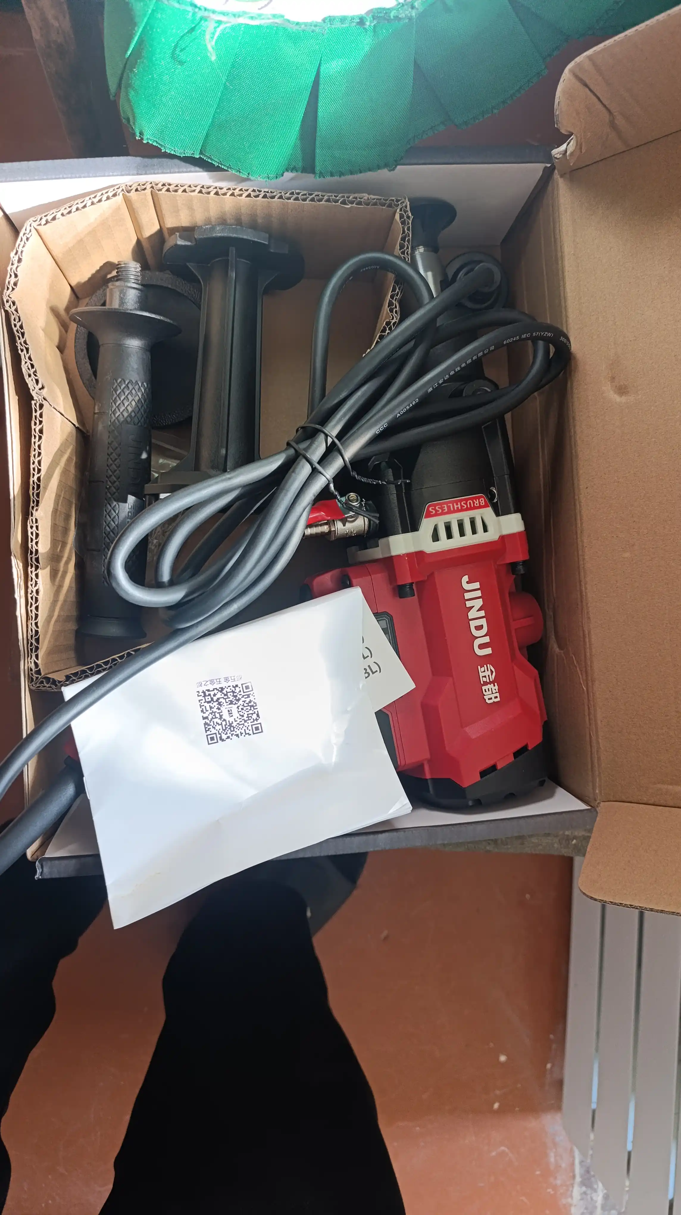 Cho'tkasiz olmosli burg‘ulash 2400W dreli JINDU
