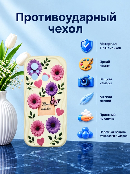 Redmi 12 С smartfoni uchun g'ilof