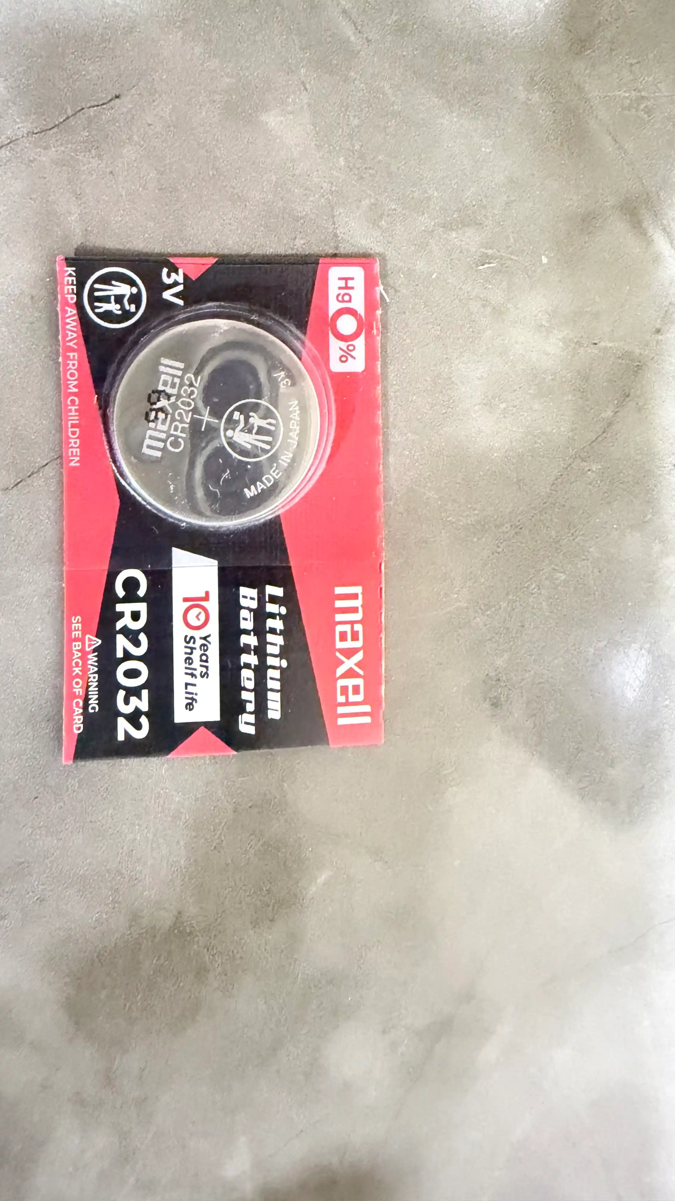 Батарейки литиевые Maxell CR1616, CR1620, CR1632, CR2016, CR2025, CR2032, CR2450 3V, 1 шт