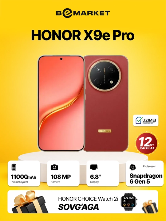 Smartfon Honor X9e Pro 5G+ Sovga Honor Watch 2i