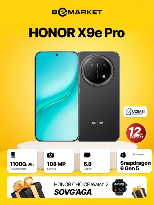 Honor X9e Pro + В подарок Honor Choice Watch 2i