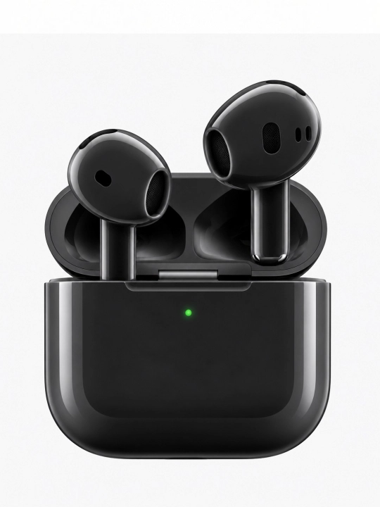 Simsiz Bluetooth quloqchinlar, AirPods, mikrofonli, zaryadlash qutisi bilan, oq - 