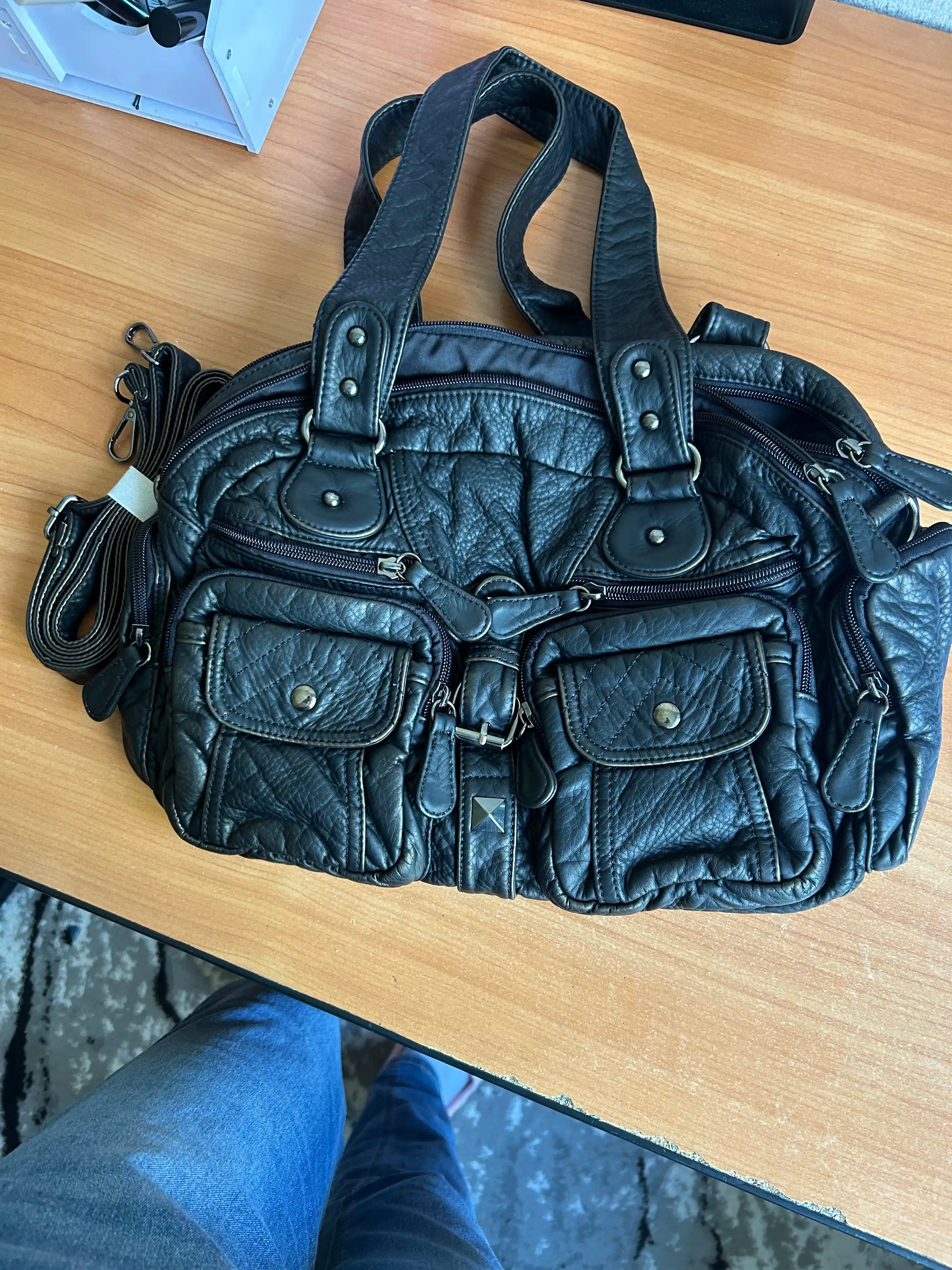 MIYO Ayollar uchun Y2K uslubidagi eko-teri sumka, yelkama va crossbody modeli