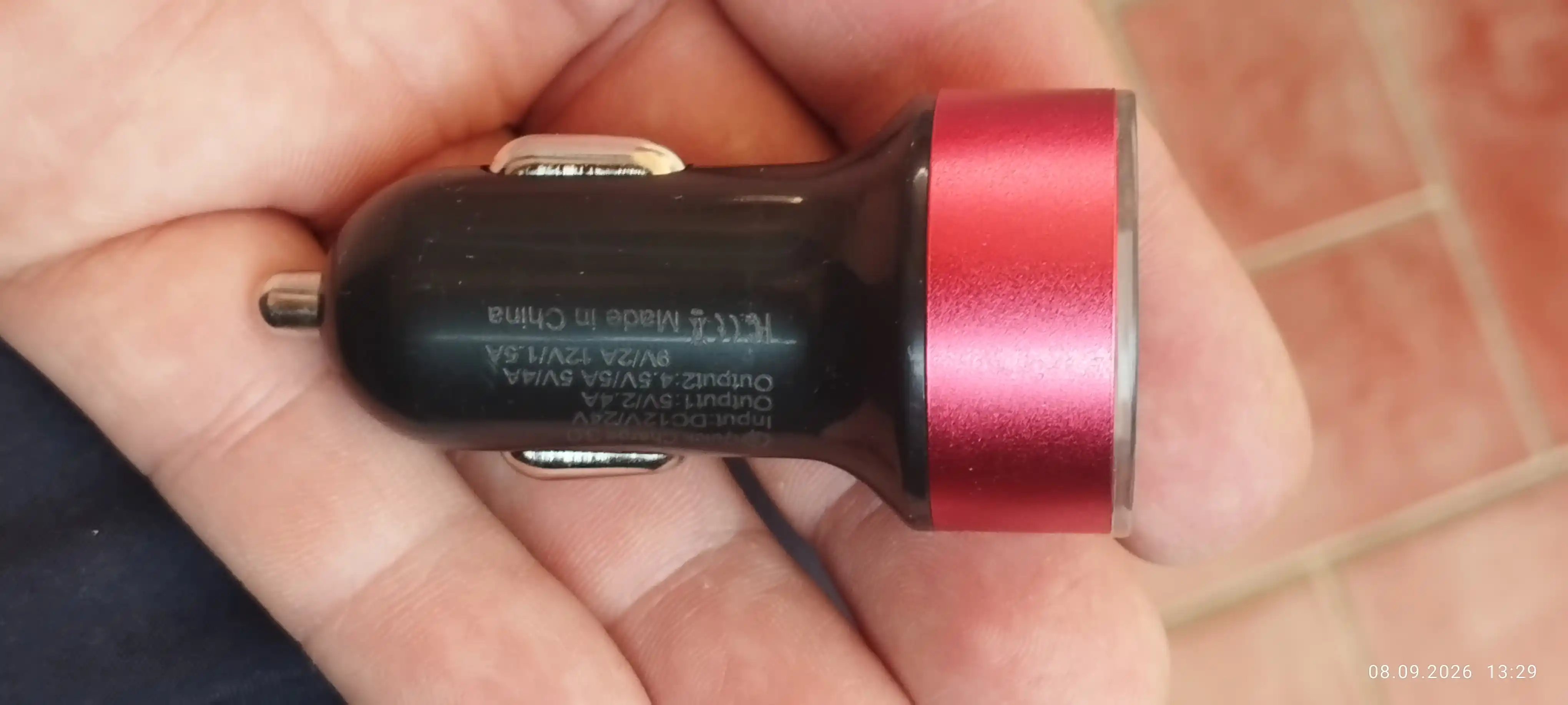 Автомобильное зарядное устройство для телефона, 2 USB, QC3.0, быстрая зарядка, 2.4А