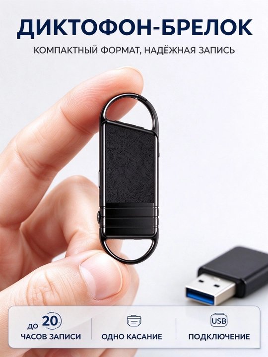 USB ovoz yozuvchi, oson tashish, tejamkor akkumulyator - 