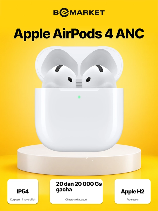 Simsiz quloqchinlar Apple AirPods 4 - 
