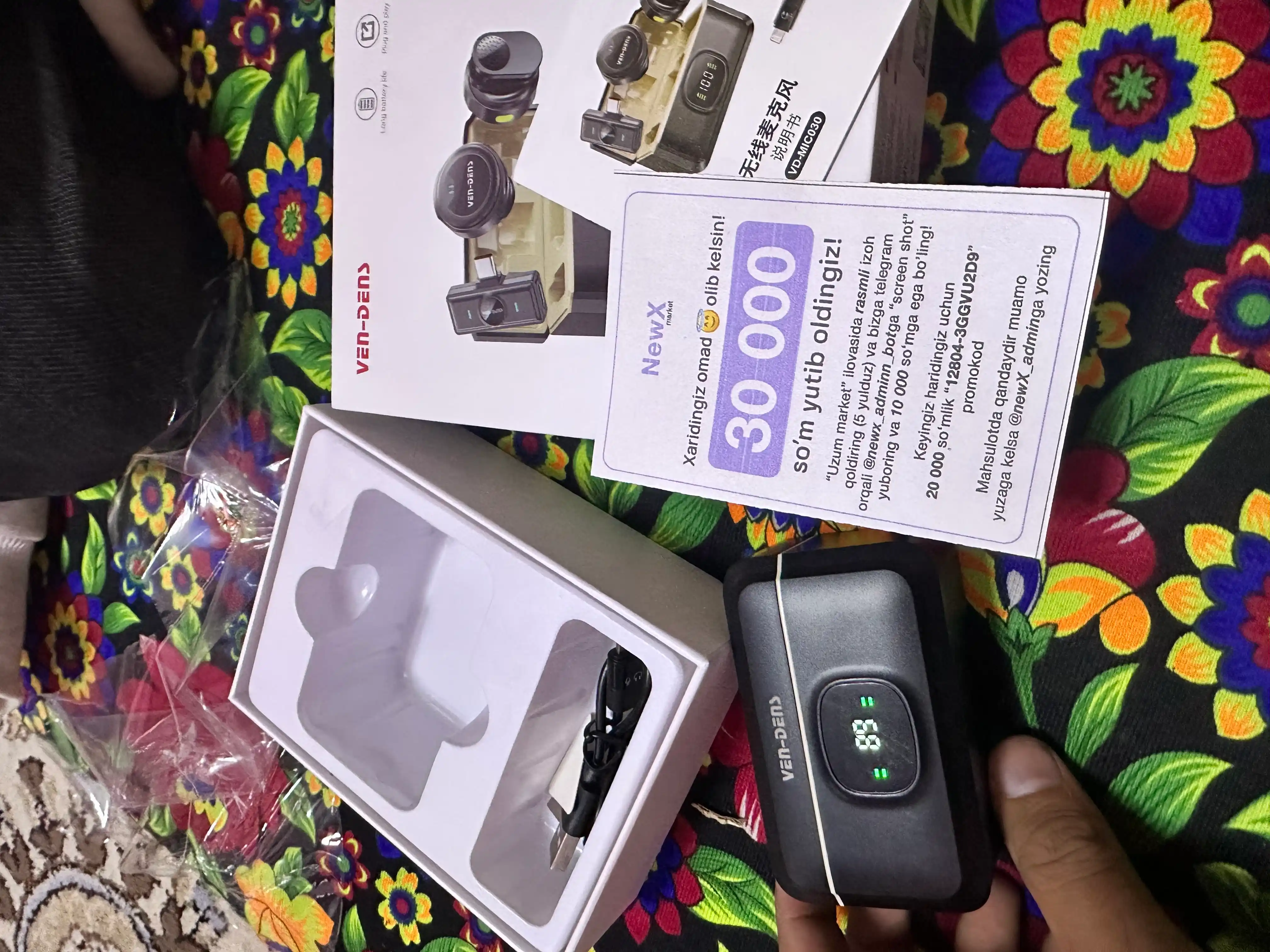 Mikrafon, mikrofon, mini mikrafon, simsiz mikrofon, petlichka, iphone va android uchun,anc