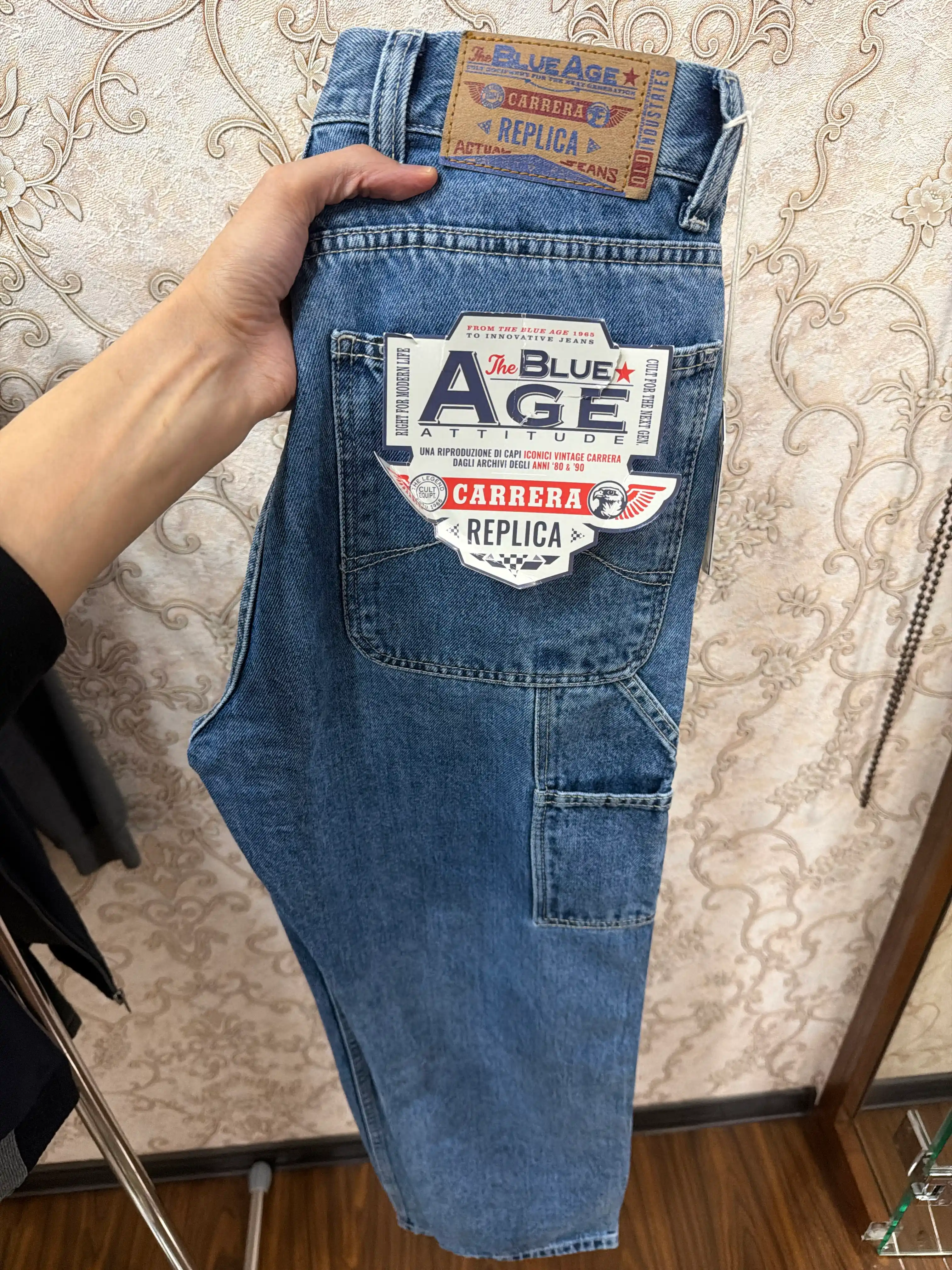 Erkaklar jinsilari Carrera Jeans Relaxed, 100% paxta, Italiya
